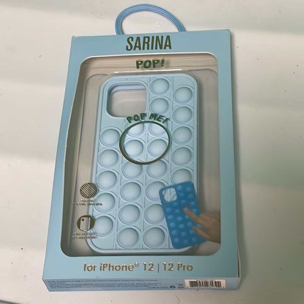 Blue pop it case
